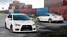 Mitsubishi Lancer  Nissan GT-R